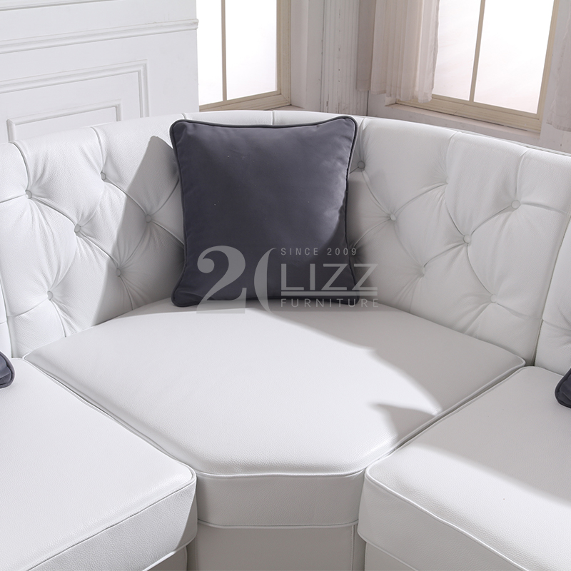 Corner Small White Living Room Sofa