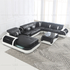 Home Leather Led Sectional Sofa for Family Room