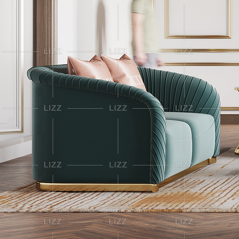 Single Coated Fabric Sofa for Living Room