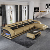 Leisure Functional 3 Seater White Leather Sofa