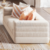 Contemporary Fabric Living Room Sofa with Table