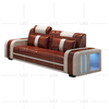 Genuine Canvas Led Sectional Sofa for Family Room