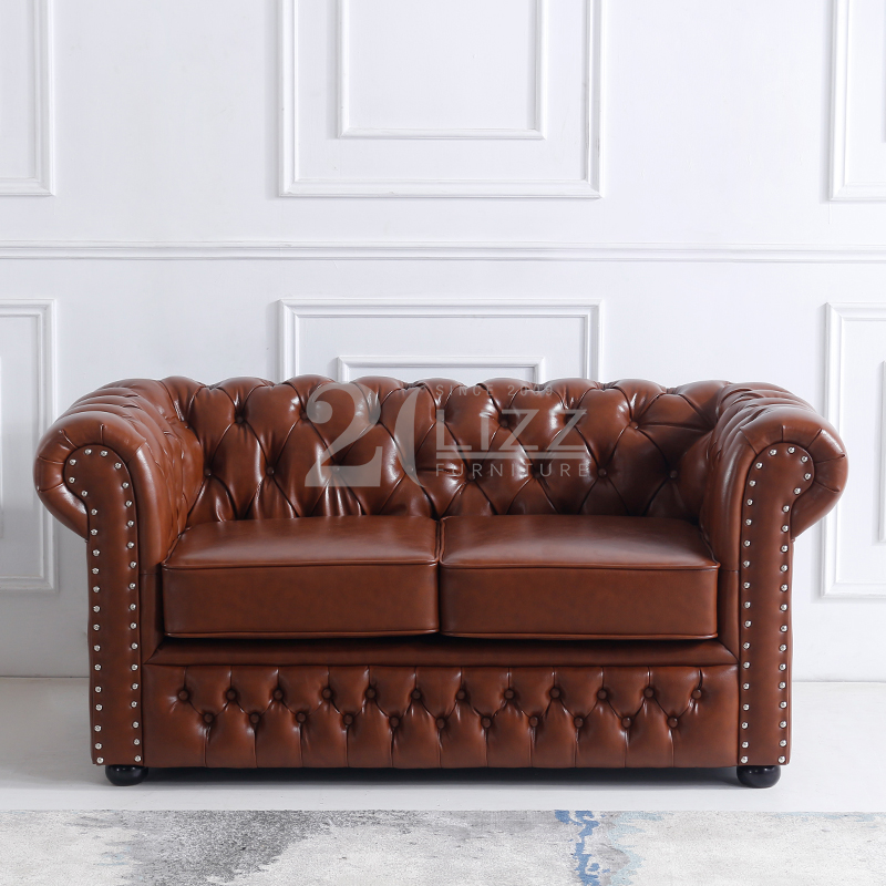 American Huge Brown Living Room Sofa