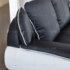 Contemporary american black and white Leather Sofa