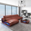 Couch woven Led Sectional Sofa with large cushions