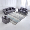 Latest Design Tufted Fabric Living Room Sofa 