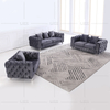Contemporary High End Fabric Sofa with Stainless Steel Feet