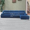 Comfy L Shaped Royal Blue Living Room Sofa