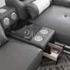Modern u shaped dark grey Living Room Sofa 