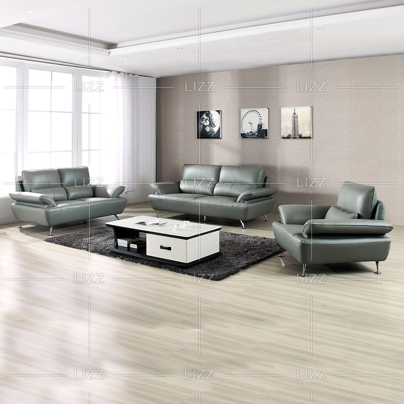 Furniture Set Leisure Caramel Leather Sofa